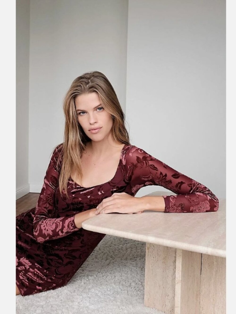 New Free People Lotta Love Velvet Slip Dress Size Small MSRP: $78